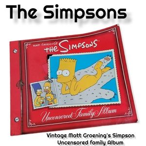 Vintage The Simpson by Matt Groening's Uncensored family Album humor book